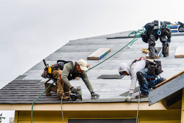 Professional Gutter Installation technician working in Wixom, MI